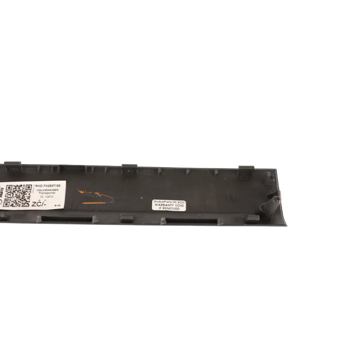 Dashboard Moulding Trim Panel Strip Left N/S to Volkswagen Transporter T5 with Part number 7H2857185 Volkswagen Transporter T5 Dashboard Moulding Trim Panel Strip Left N/S - SKU RHD-7H2857185 - Part number 7H2857185