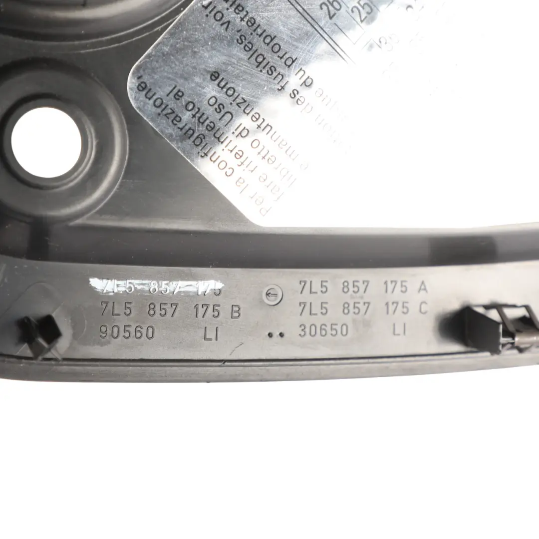 Porsche Cayenne 9PA 955 Dashboard End Cover Trim Panel Left N/S Black - SKU RHD-7L5857175 - Part number 7L5857175
