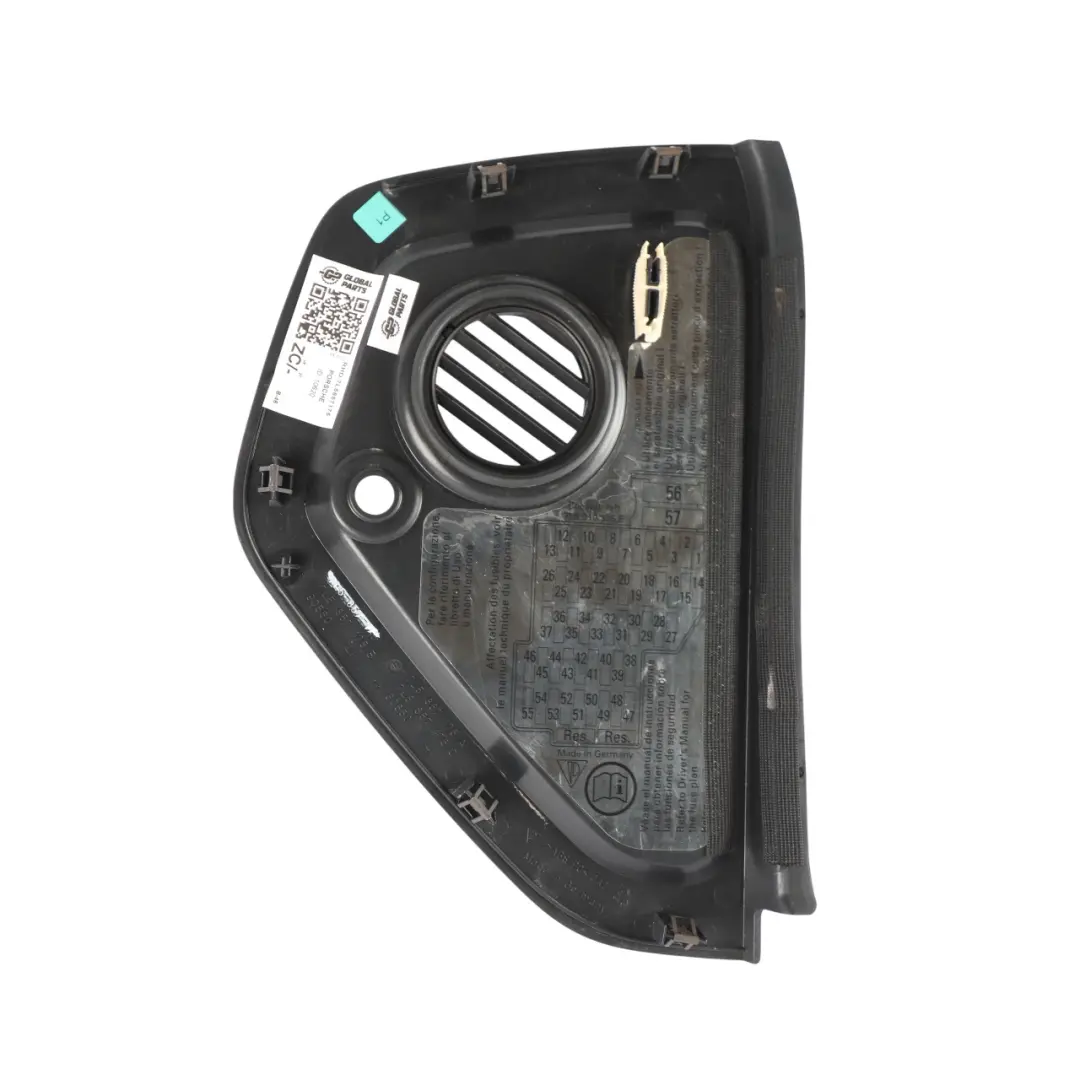 Porsche Cayenne 9PA 955 Dashboard End Cover Trim Panel Left N/S Black - SKU RHD-7L5857175 - Part number 7L5857175