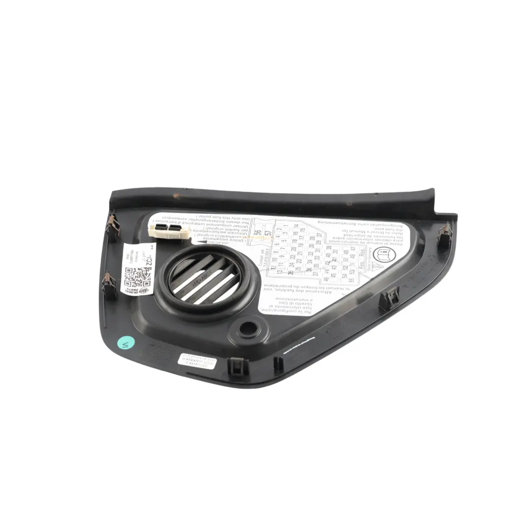 Porsche Cayenne 9PA 955 Dashboard End Cover Trim Panel Left N/S Black - SKU RHD-7L5857175A - Part number 7L5857175A