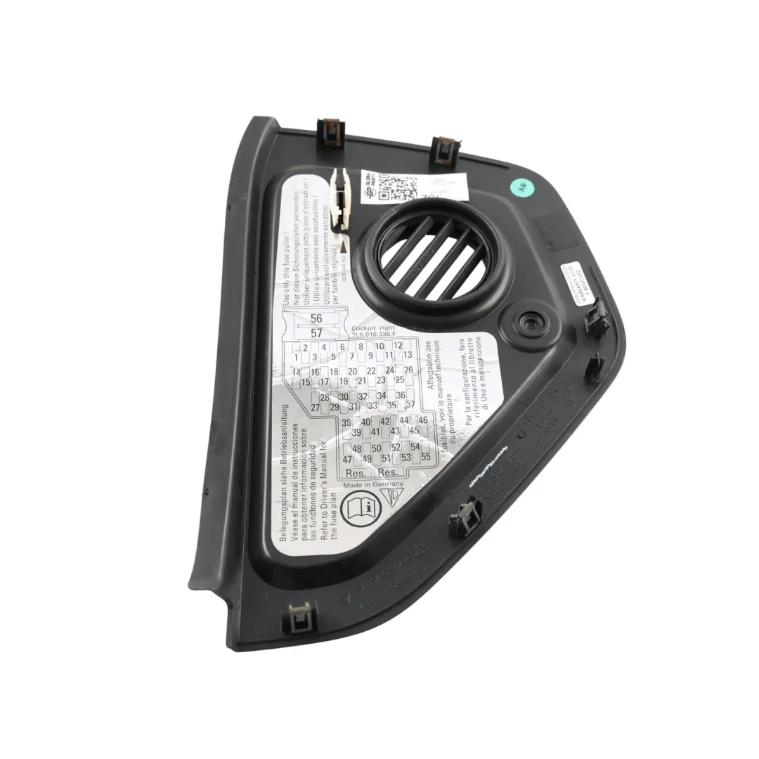 Porsche Cayenne 955 957 Dashboard Fuse Panel Cover Trim Right O/S 7L5857176 - SKU RHD-7L5857176A - Part number 7L5857176A