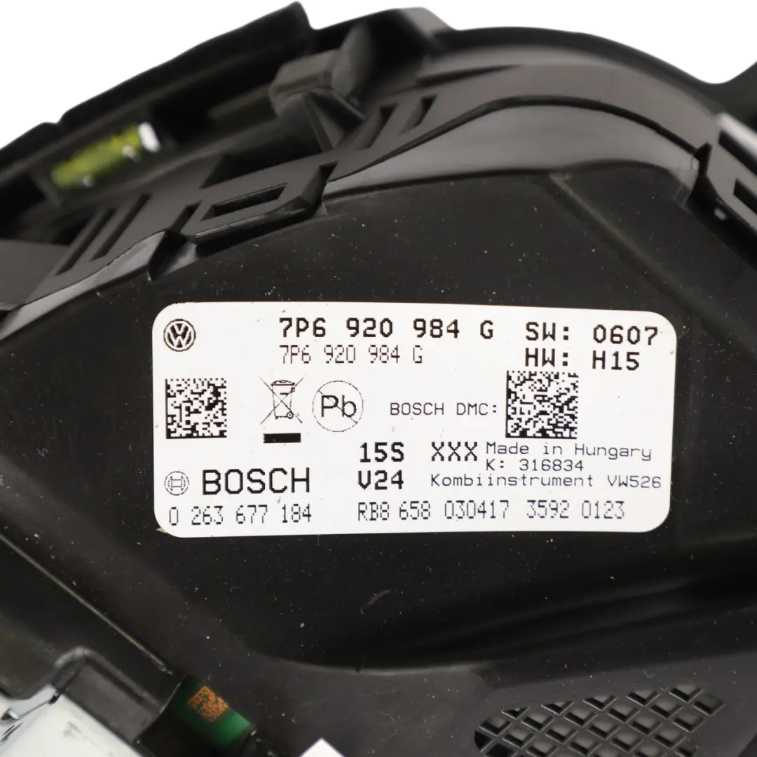 7P Instrument Cluster Speed Automatic Diesel to Volkswagen Touareg with Part number 7P6920984G Volkswagen Touareg 7P Instrument Cluster Speed Automatic Diesel - SKU RHD-7P6920984G - Part number 7P6920984G