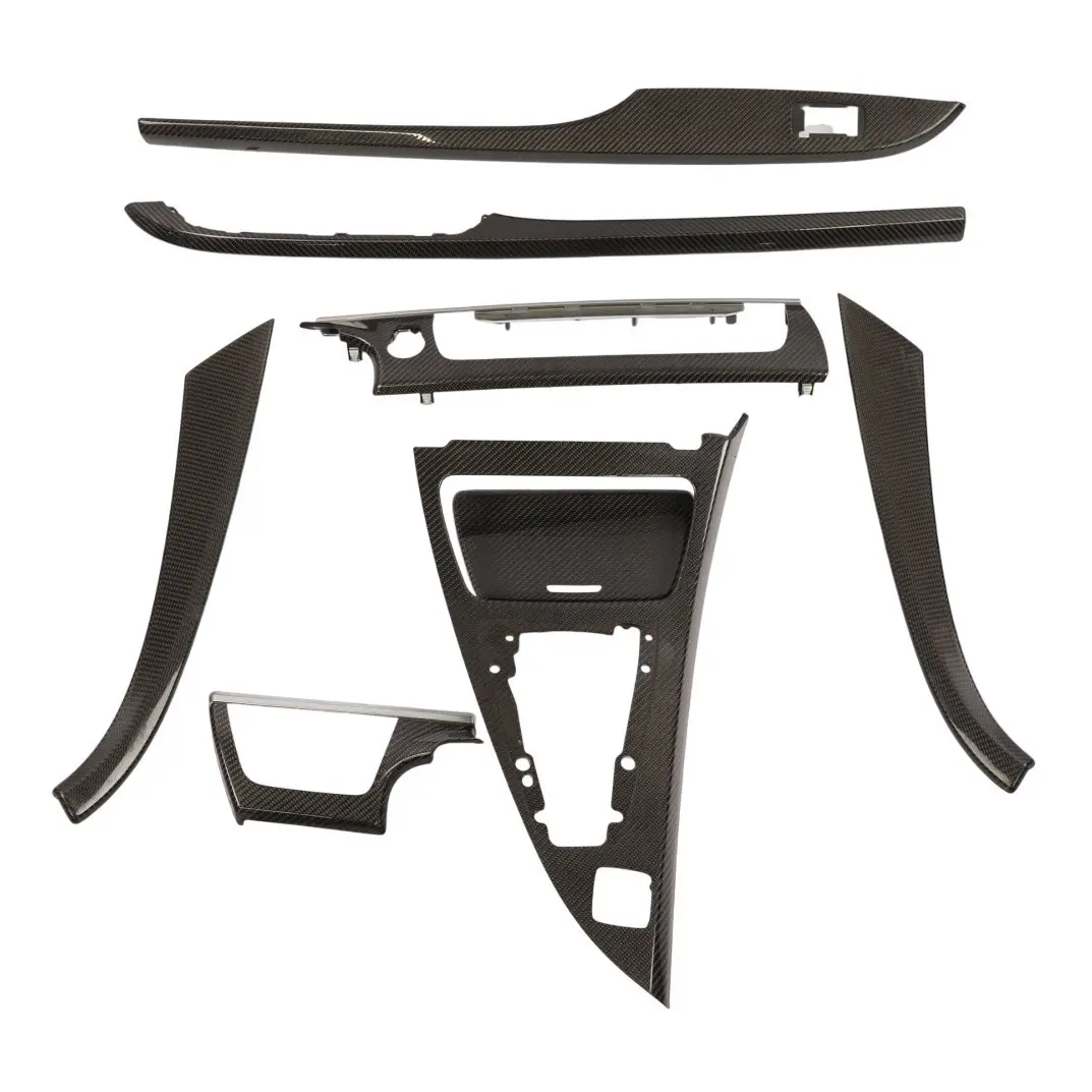Interior Trim Console Door Panel Dashboard Carbon Set to BMW F12 F13 with Part number 8052352 BMW F12 F13 Interior Trim Console Door Panel Dashboard Carbon Set - SKU RHD-8052352-1 - Part number 8052352