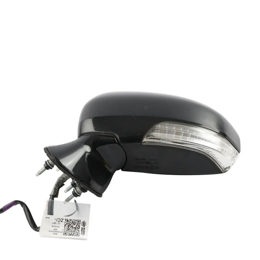 Side View Door Wing Mirror Electric Left N/S Black Sand Pearl to Toyota Avensis T27 with Part number 8790905410C0 Toyota Avensis T27 Side View Door Wing Mirror Electric Left N/S Black Sand Pearl - SKU RHD-8790905410C0-BSP - Part number 8790905410C0