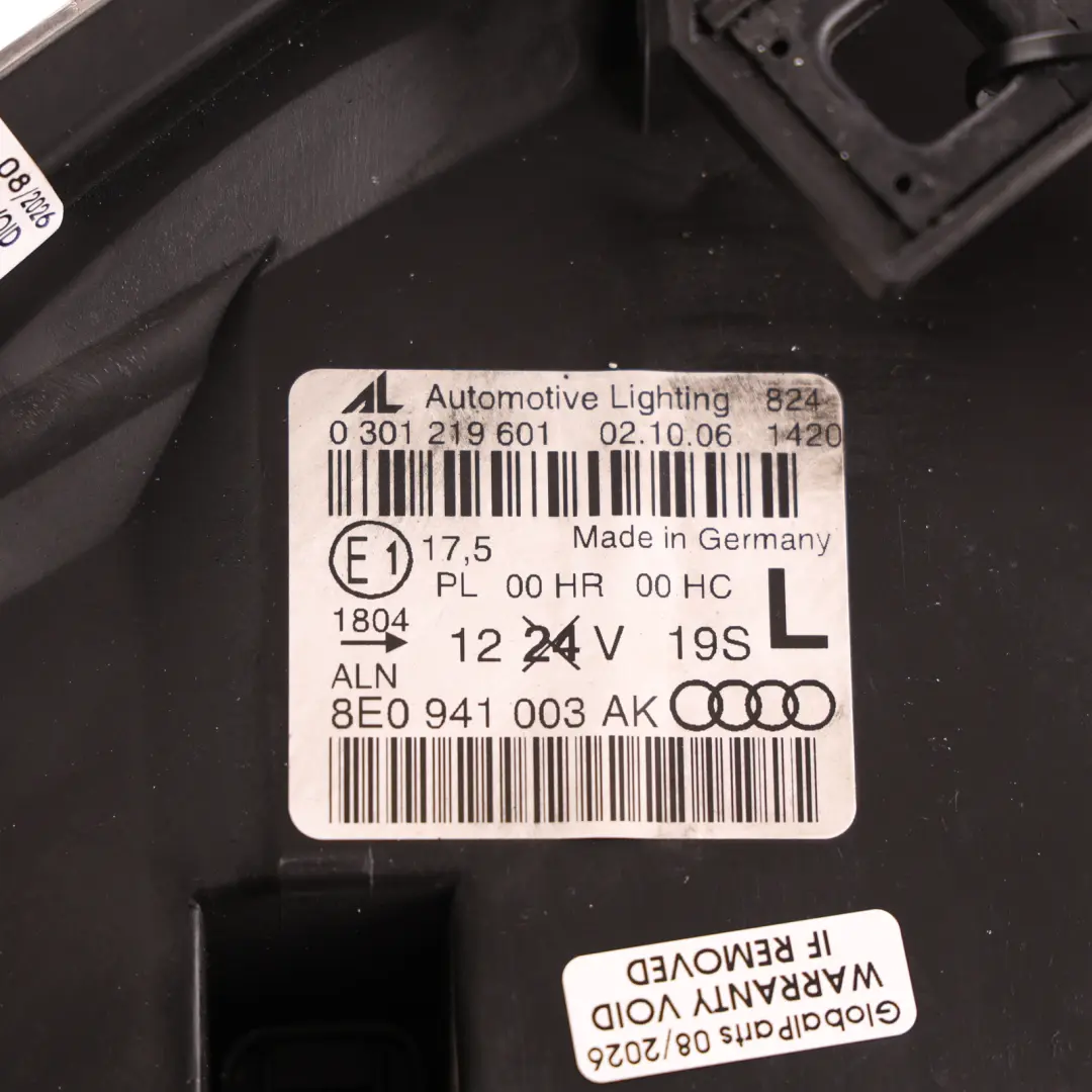 Headlight Headlamp Light Lamp Front Left N/S to Audi A4 B7 with Part number 8E0941003AK Audi A4 B7 Headlight Headlamp Light Lamp Front Left N/S - SKU RHD-8E0941003AK-1 - Part number 8E0941003AK