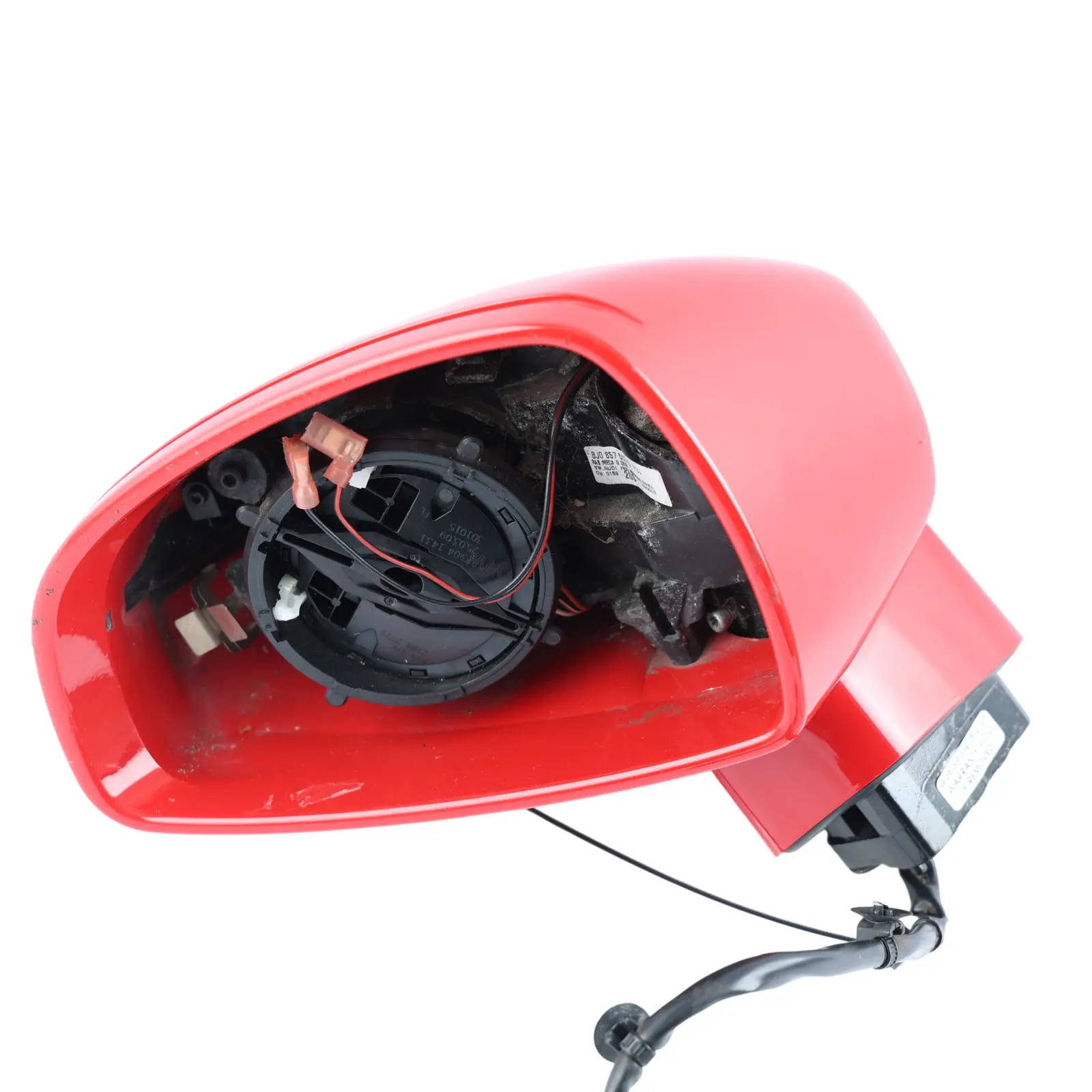 Audi TT Mk2 8J Door Wing Mirror Electric Left N/S Brilliant Red - Y3J 8J0857501A