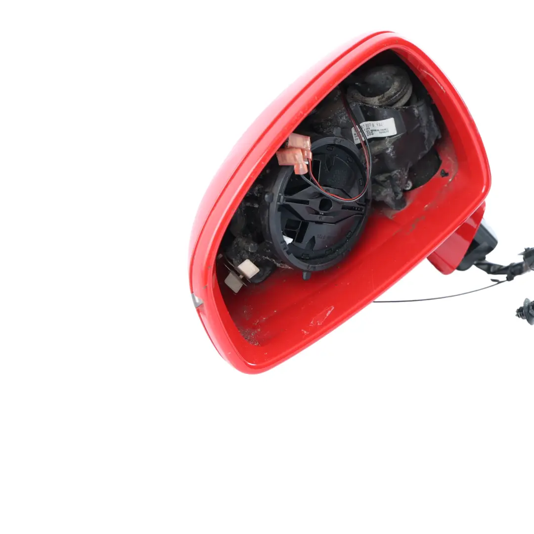 Audi TT Mk2 8J Door Wing Mirror Electric Left N/S Brilliant Red - Y3J - SKU RHD-8J0857501A-BRR1 - Part number 8J0857501A