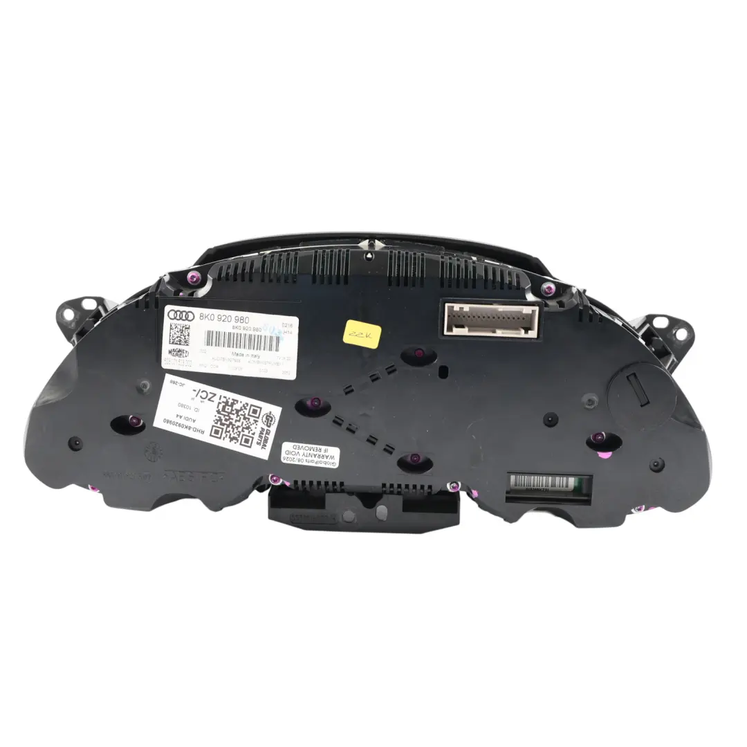 Audi A4 B8 Instrument Cluster Speedometer Clocks Manual Petrol - SKU RHD-8K0920980 - Part number 8K0920980