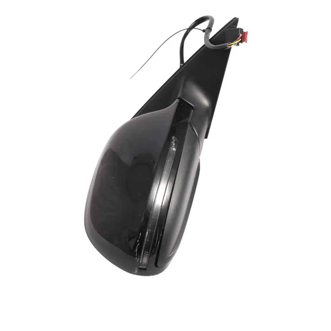 Audi A4 B8 Electric Wing Mirror Right O/S Door Brilliant Black - Y9B - SKU RHD-8K2857410D-BBL - Part number 8K2857410D