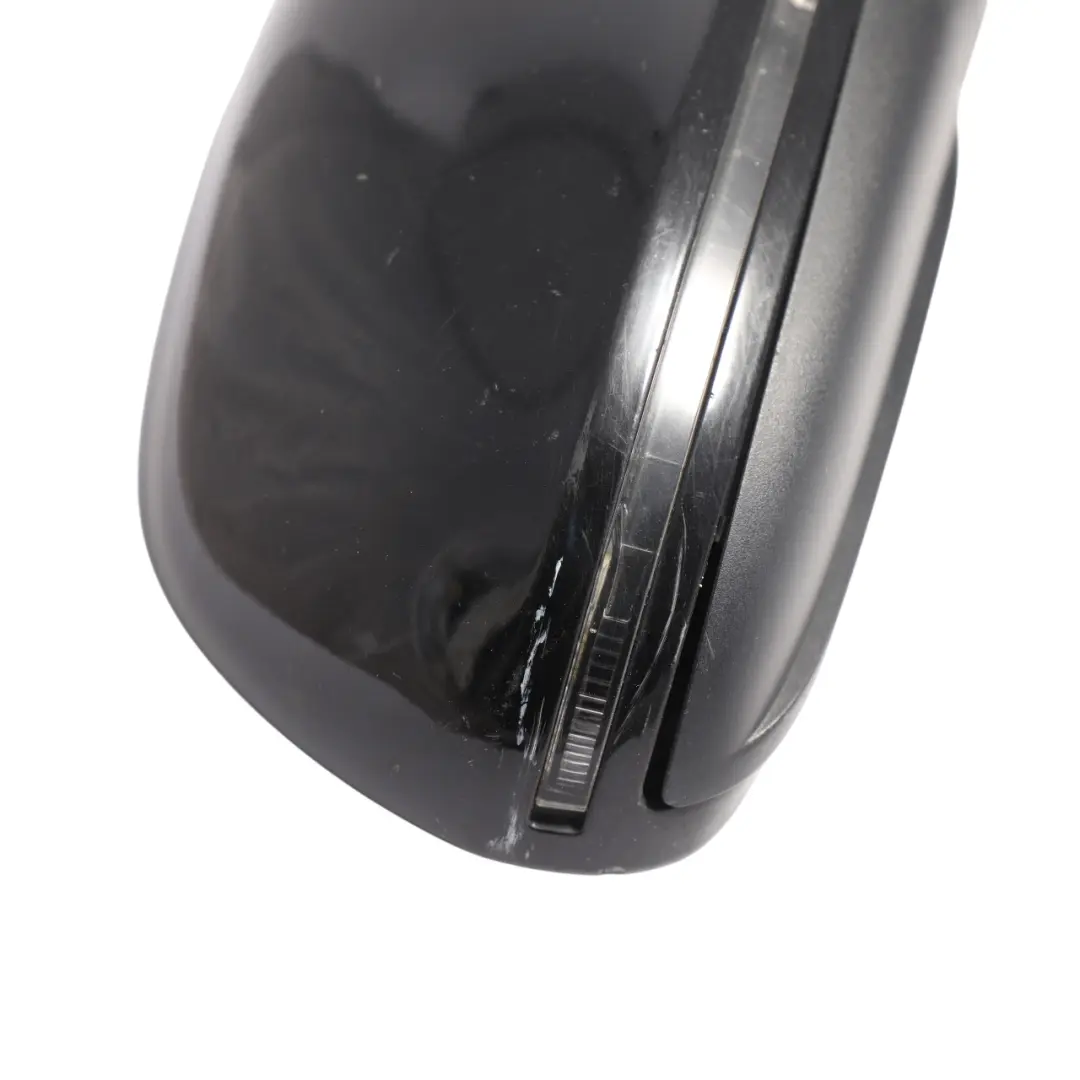 Audi A4 B8 Electric Wing Mirror Right O/S Door Brilliant Black - Y9B - SKU RHD-8K2857410D-BBL - Part number 8K2857410D