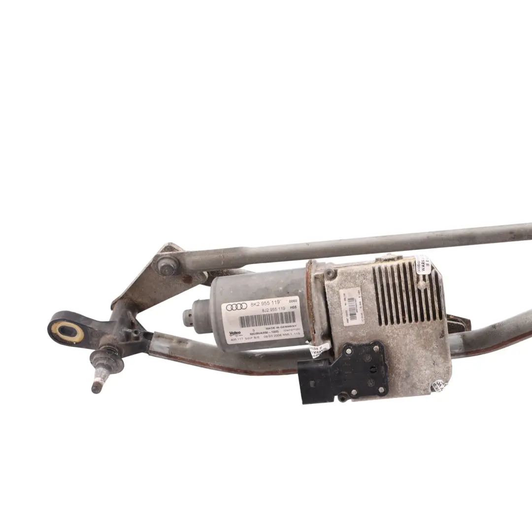 Audi A4 B8 Front Window Windscreen Wiper Motor Linkage Mechanism - SKU RHD-8K2955119 - Part number 8K2955119