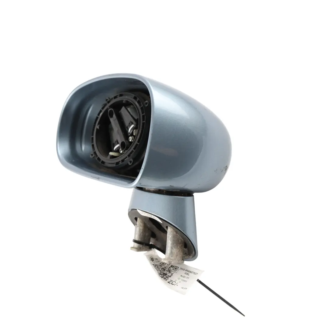 Audi TT 8N Wing Mirror Left Door N/S Glacier Blue Pearl Effect - Z7K - SKU RHD-8N0857527-GBL - Part number 8N0857527