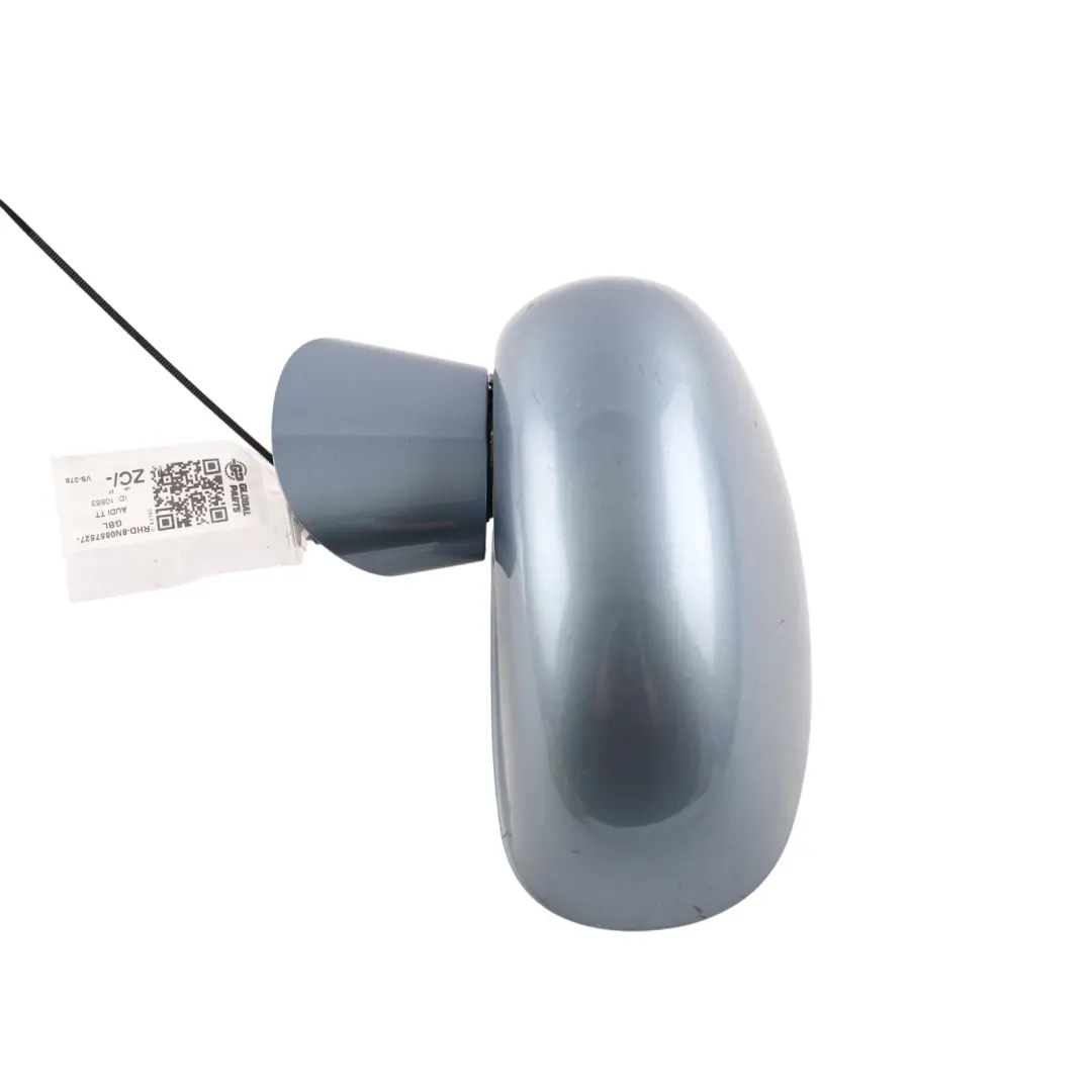 Audi TT 8N Wing Mirror Left Door N/S Glacier Blue Pearl Effect - Z7K - SKU RHD-8N0857527-GBL - Part number 8N0857527