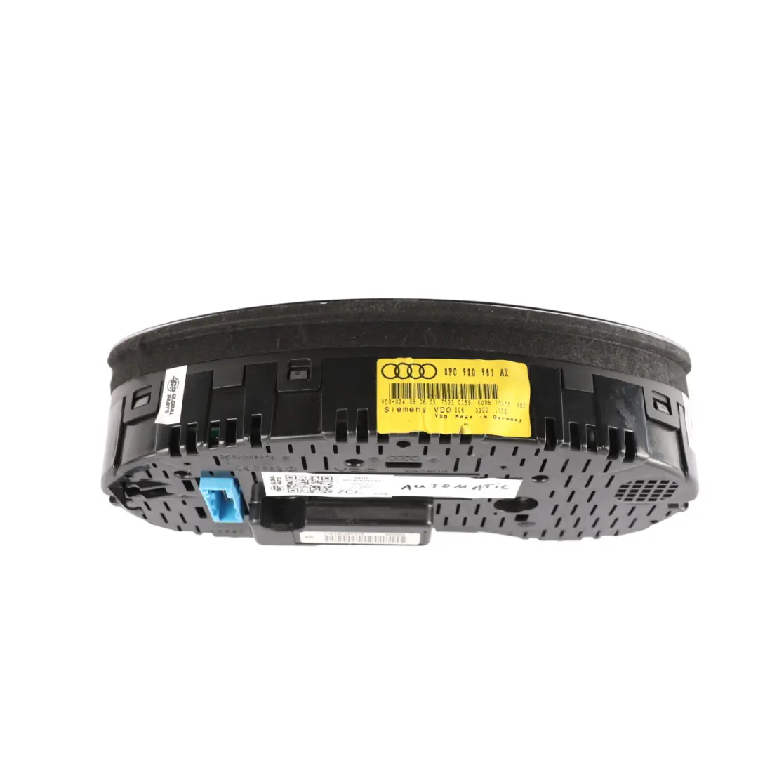 Audi A3 8P Instrument Cluster Diesel Speedo Clocks Meter Automatic - SKU RHD-8P0920981AX - Part number 8P0920981AX