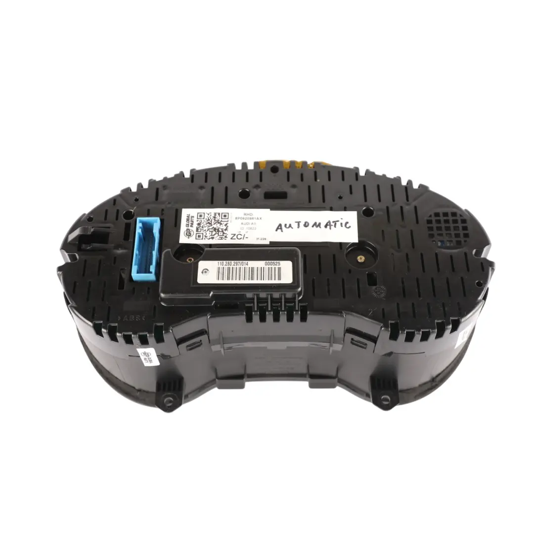 Audi A3 8P Instrument Cluster Diesel Speedo Clocks Meter Automatic - SKU RHD-8P0920981AX - Part number 8P0920981AX