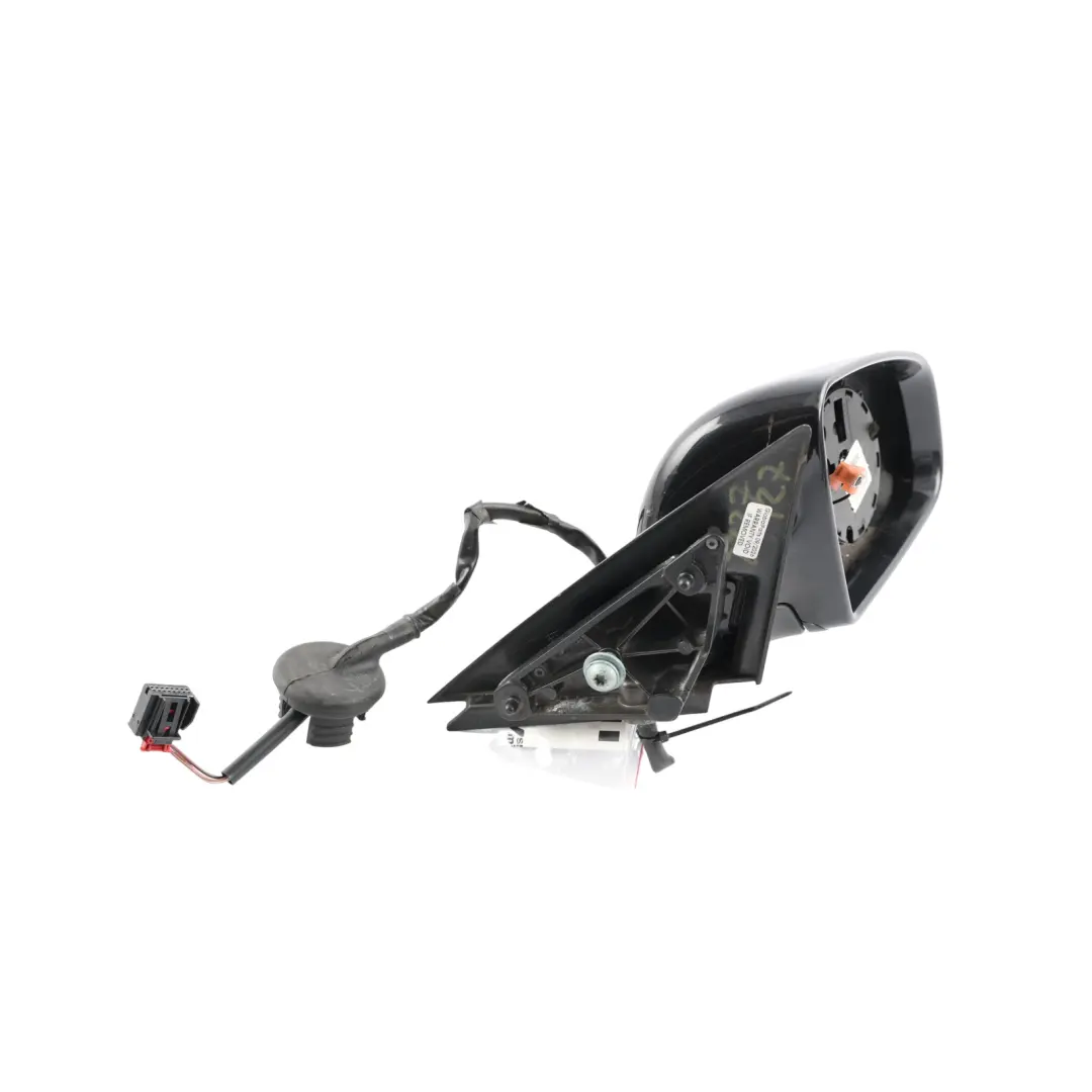 Audi A3 8P Wing Mirror Right O/S Door Outer View Ebony Black - Z9W - SKU RHD-8P2858532K-ESC - Part number 8P2858532K
