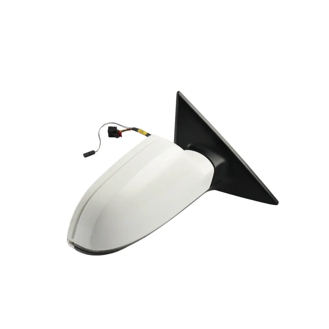 Audi A5 8T Front Wing Mirror Door Right O/S Ibis White - Y9C - SKU RHD-8T2857410AF-IWH - Part number 8T2857410AF