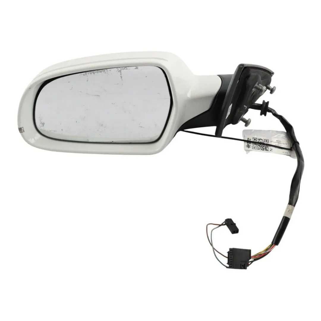 Audi A5 8T Door Wing Mirror Electric Left N/S Ibis White - Y9C - SKU RHD-8T8857409J-IWH - Part number 8T8857409J