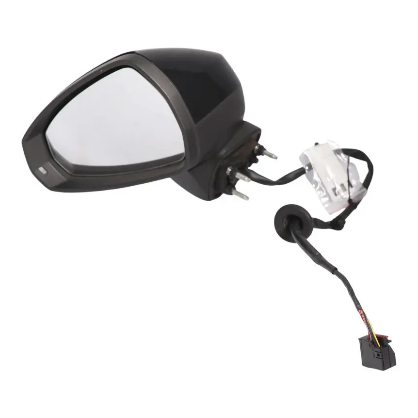 Audi A3 8V Wing Mirror Electric Door Left N/S Outside Brilliant Black - Y9B - SKU RHD-8V2857409F-BBL - Part number 8V2857409F
