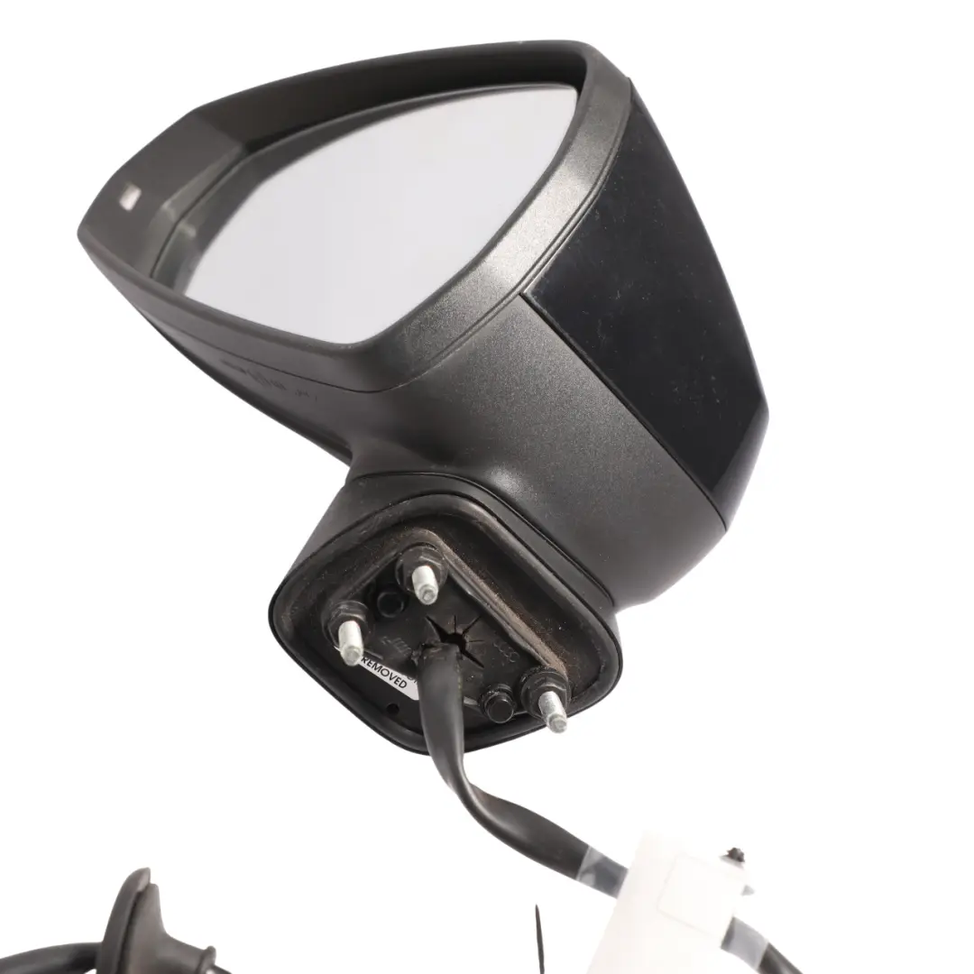 Audi A3 8V Wing Mirror Electric Door Left N/S Outside Brilliant Black - Y9B - SKU RHD-8V2857409F-BBL - Part number 8V2857409F