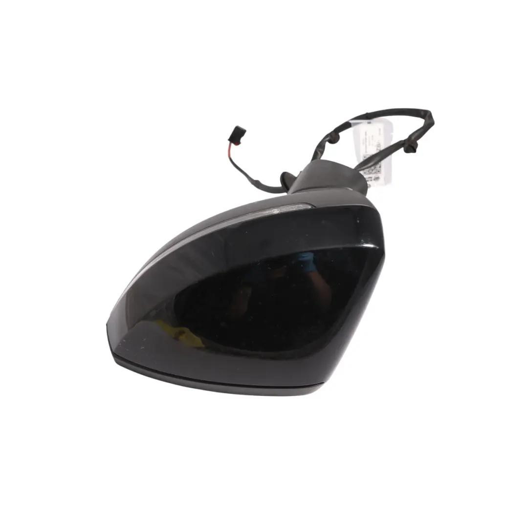 Audi A3 8V Wing Mirror Electric Door Left N/S Outside Brilliant Black - Y9B - SKU RHD-8V2857409F-BBL - Part number 8V2857409F