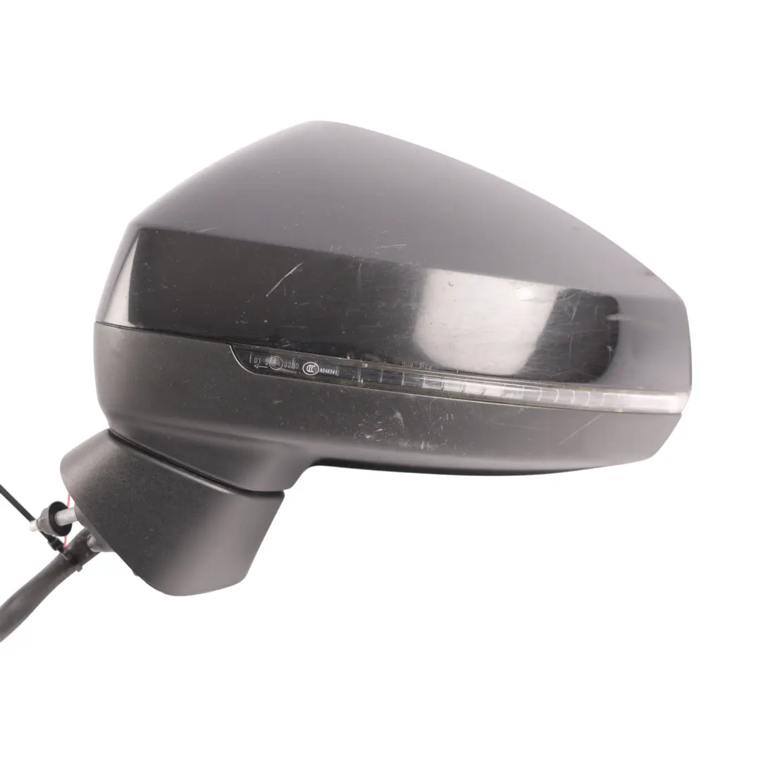 Audi A3 8V Door Wing Mirror Heated Left N/S Mythical Black Metallic - Y9T - SKU RHD-8V5857409C-MYB - Part number 8V5857409C