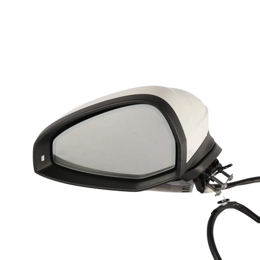 Audi A5 F5 Side View Wing Door Mirror Left N/S Arkona White - Y9L - SKU RHD-8W8857409Q-ARK - Part number 8W8857409Q