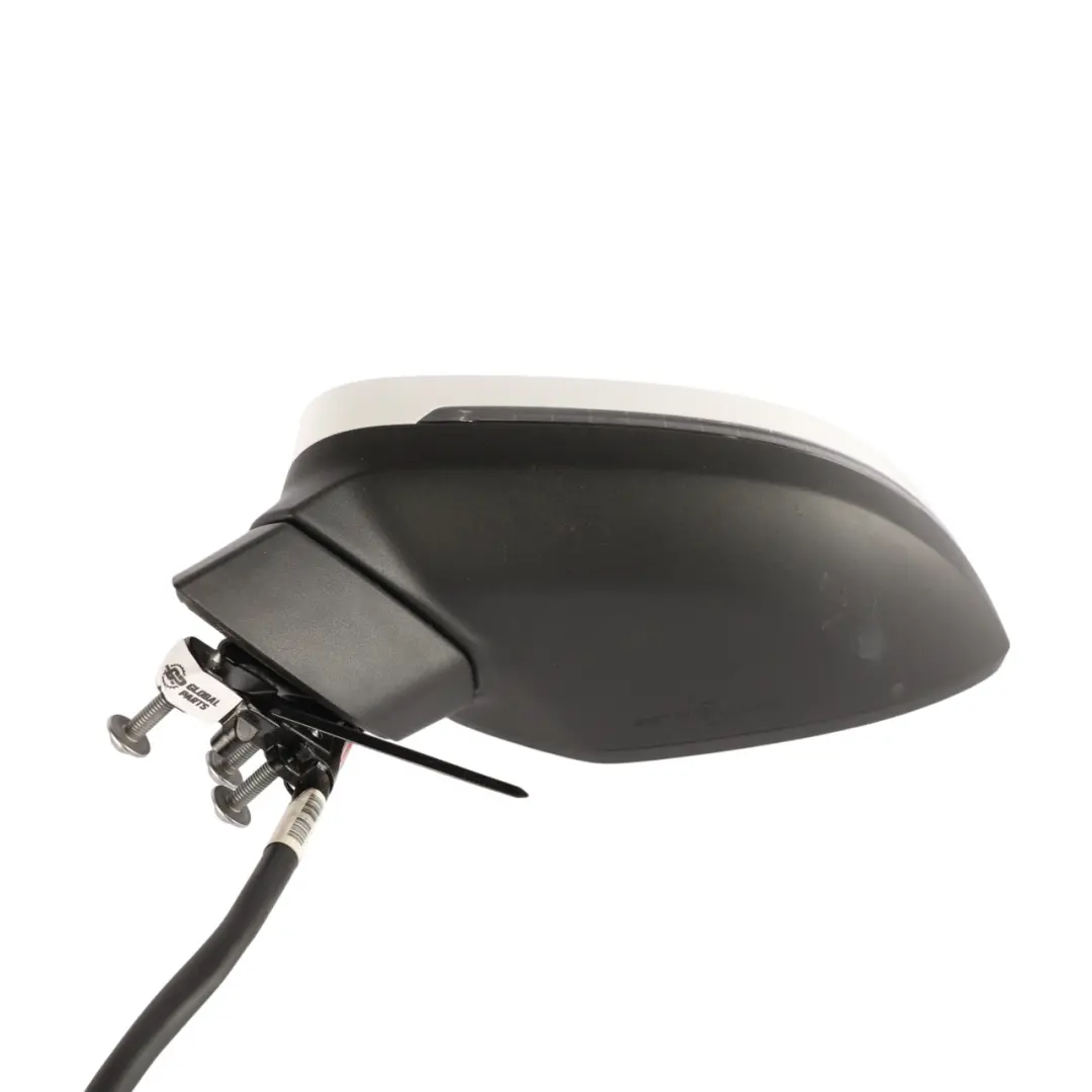 Audi A5 F5 Side View Wing Door Mirror Left N/S Arkona White - Y9L - SKU RHD-8W8857409Q-ARK - Part number 8W8857409Q