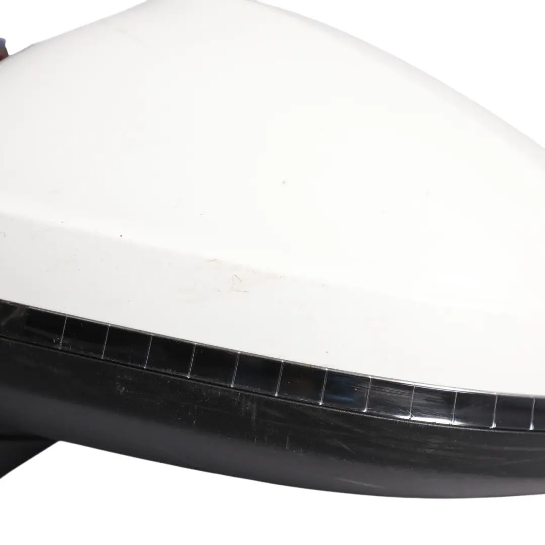 Audi A5 F5 Door Wing Mirror Electric Power Fold Left N/S Ibis White - Y9C - SKU RHD-8W8857409Q-IWH - Part number 8W8857409Q