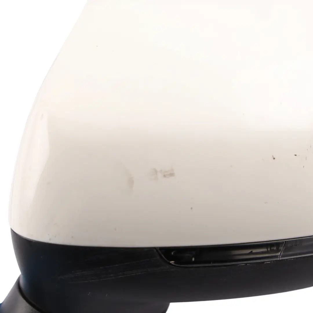 Audi A1 8X Wing Mirror Electric Outside Door Left N/S Amalfi White - Y9K - SKU RHD-8X2857409K-AWH - Part number 8X2857409K