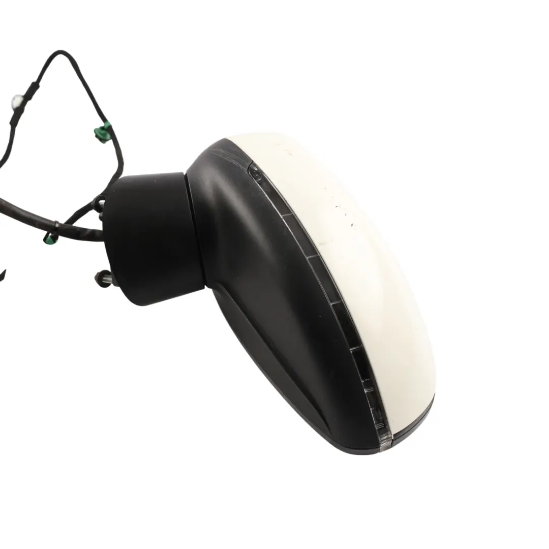 Audi A1 8X Wing Mirror Electric Outside Door Left N/S Amalfi White - Y9K - SKU RHD-8X2857409K-AWH - Part number 8X2857409K