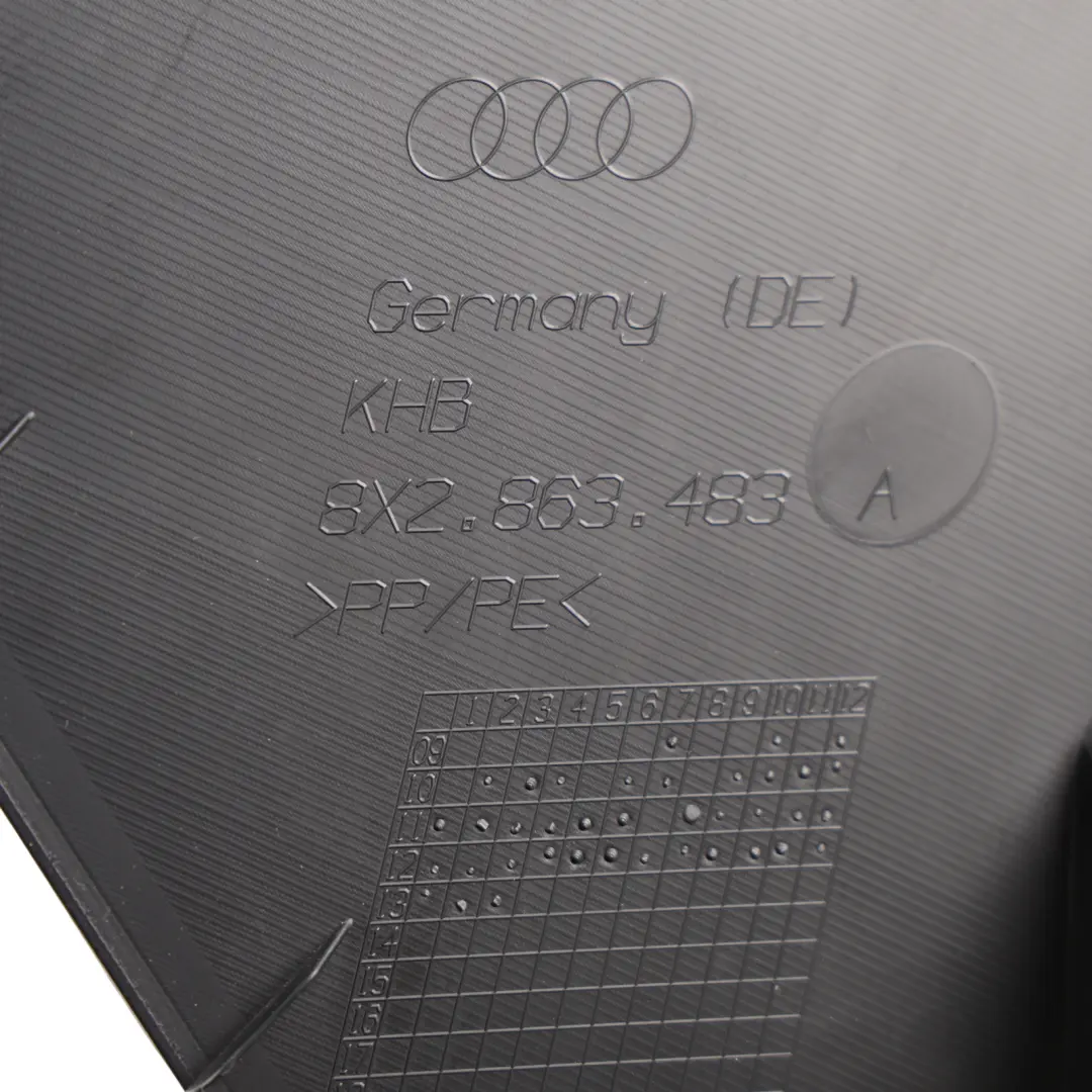Lower A-Pillar Footwell Sill Trim Front Left N/S Black to Audi A1 8X with Part number 8X2863483A Audi A1 8X Lower A-Pillar Footwell Sill Trim Front Left N/S Black - SKU RHD-8X2863483A - Part number 8X2863483A