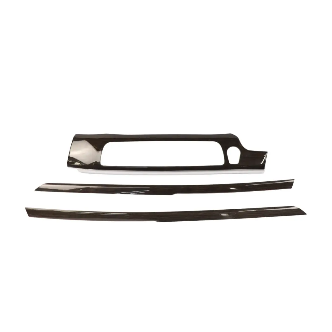 BMW F01 Interior Trim Set Dashboard Console Cover Strip Gleaming Wood Fineline - SKU RHD-9115533-3 - Part number 9115533