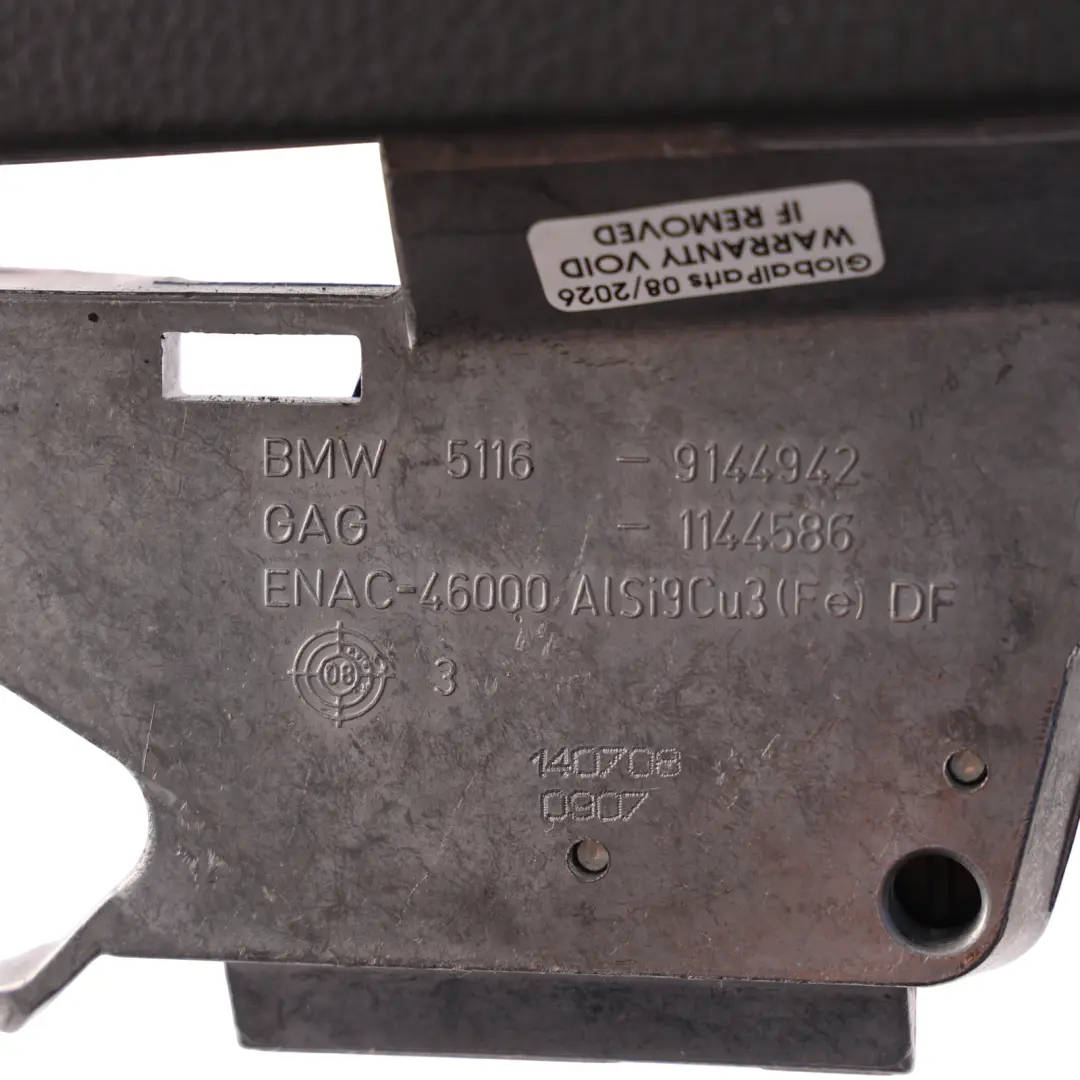 Centre Console Armrest Cover Black Leather to BMW E60 E61 LCI with Part number 9144942 BMW E60 E61 LCI Centre Console Armrest Cover Black Leather - SKU RHD-9144942-1 - Part number 9144942