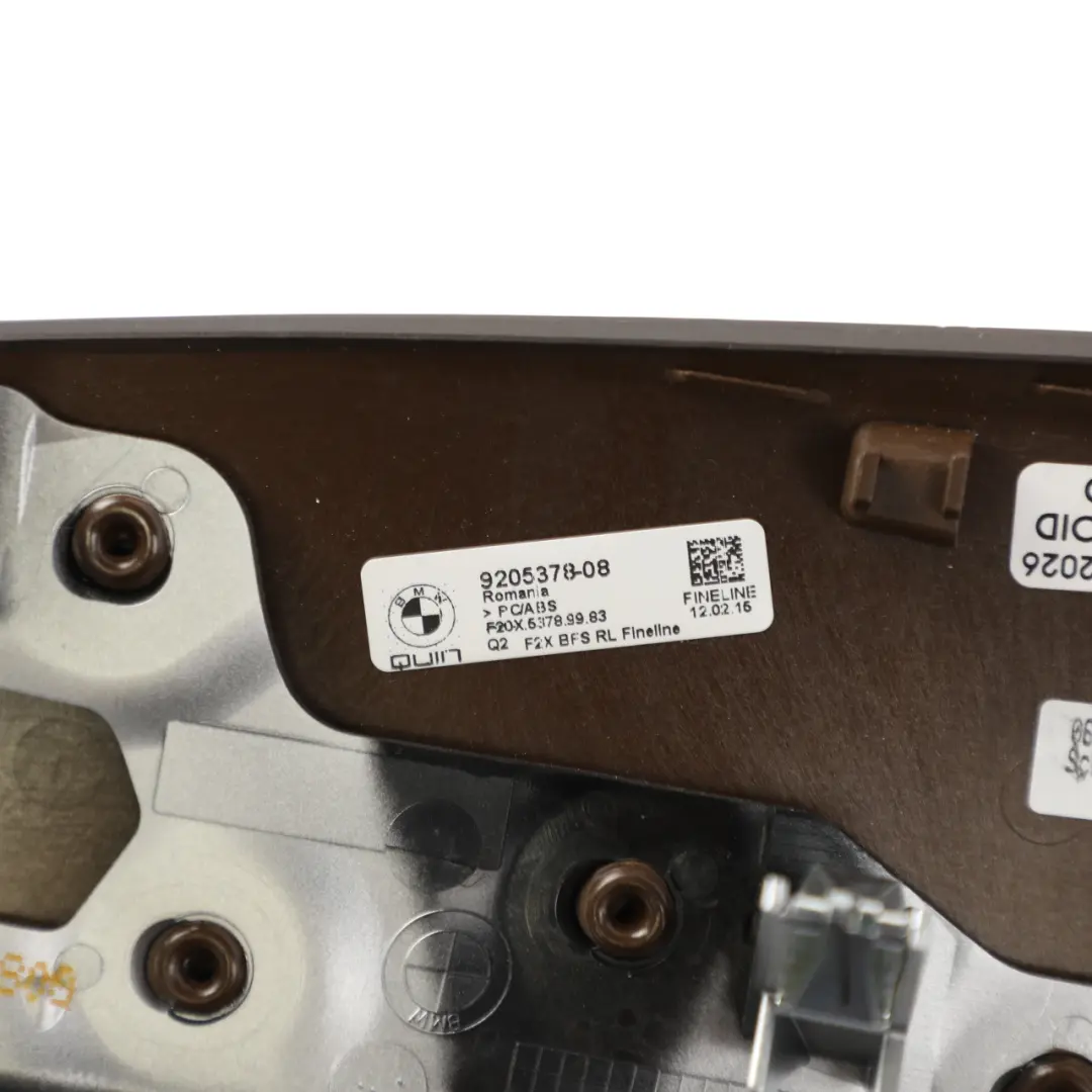 Dashboard Trim BMW F20 F21 Set Strip Cover Door Console Wood Fineline Stream to with Part number 9205378 Dashboard Trim BMW F20 F21 Set Strip Cover Door Console Wood Fineline Stream - SKU RHD-9205378-1 - Part number 9205378