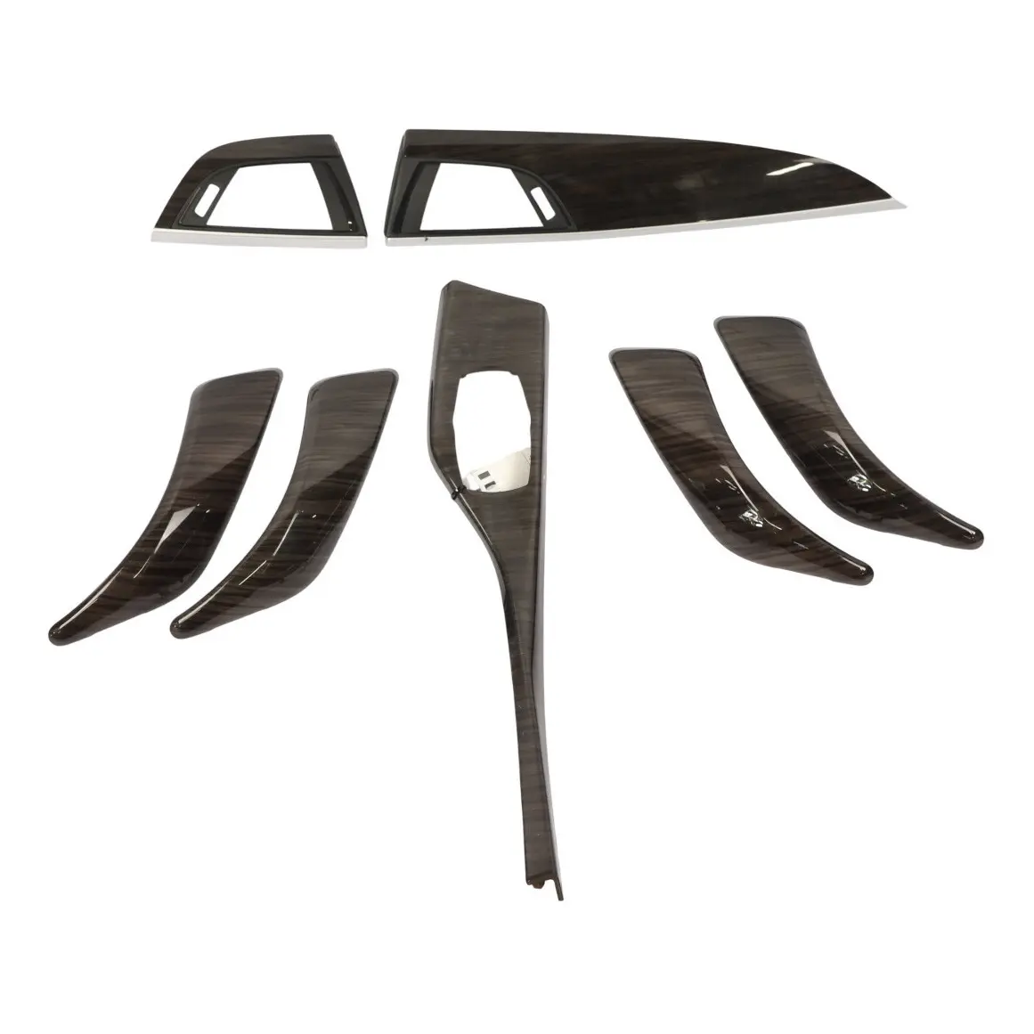 Dashboard Trim BMW F20 F21 Set Strip Cover Door Console Wood Fineline Stream