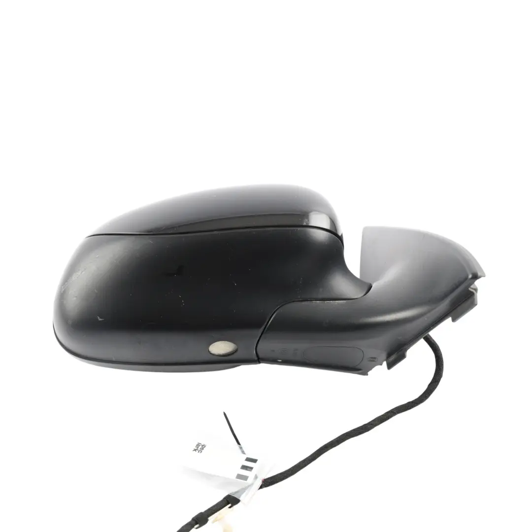 Porsche Cayenne 9PA Side View Wing Mirror Electric Right O/S Basalt Black -C9Z - SKU RHD-95573183401-BAB - Part number 955731834