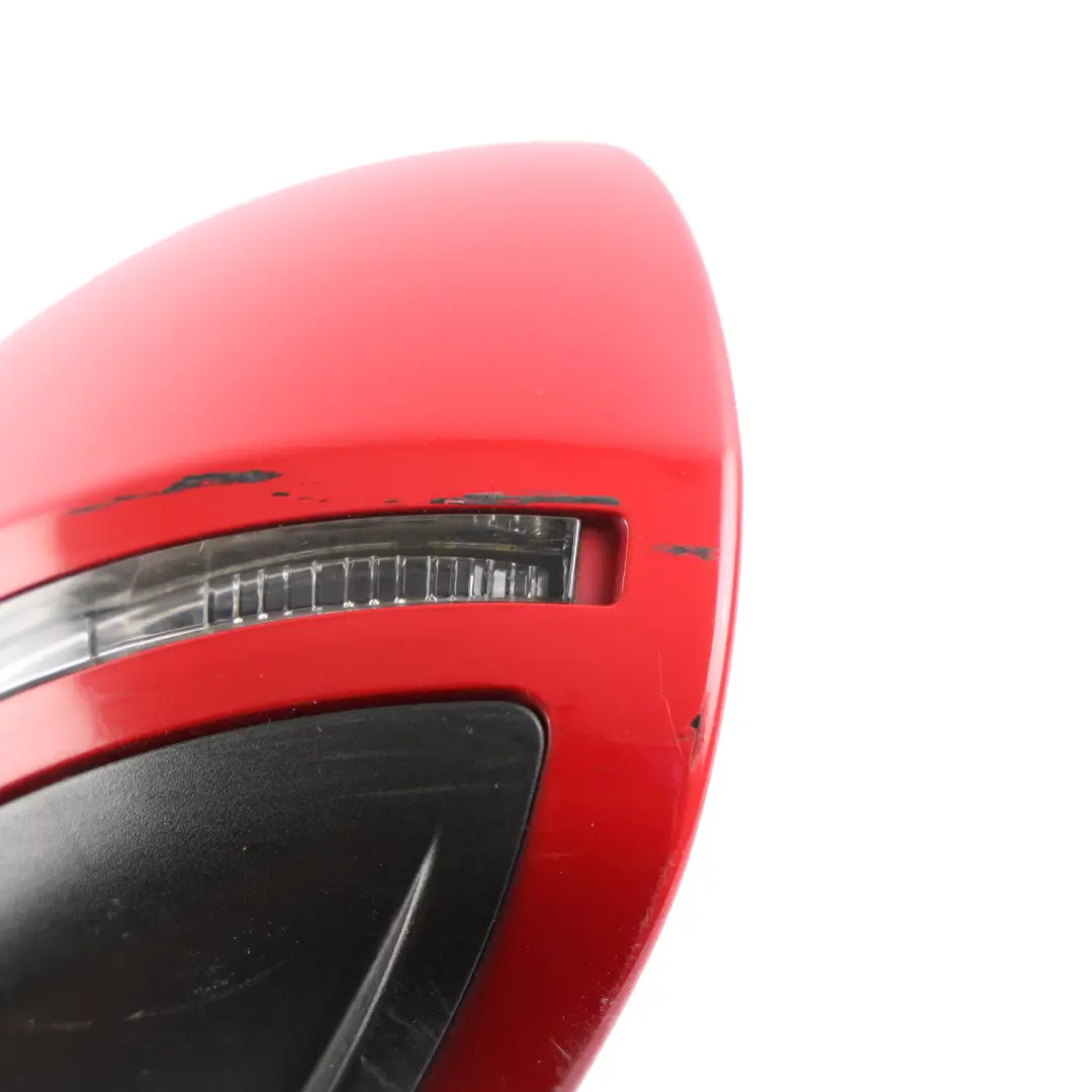 Porsche Cayenne 92A Door Wing Side Mirror Left O/S Brilliant Red - Y3J - SKU RHD-95873131701-BBR - Part number 95873131701-BBR