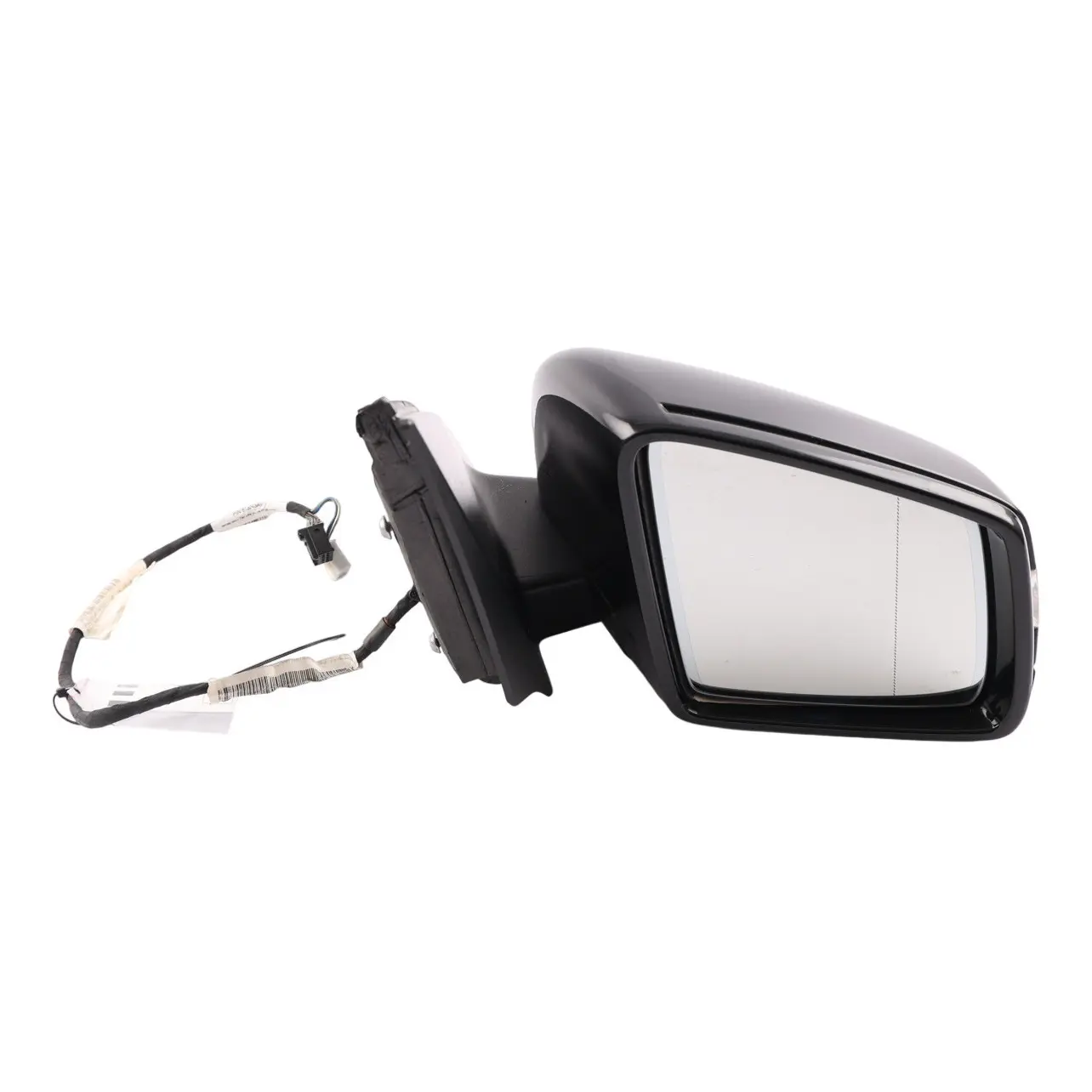 Mercedes ML W166 Wing Mirror Right O/S Power Fold Auto Dim Obsidian Black - 197