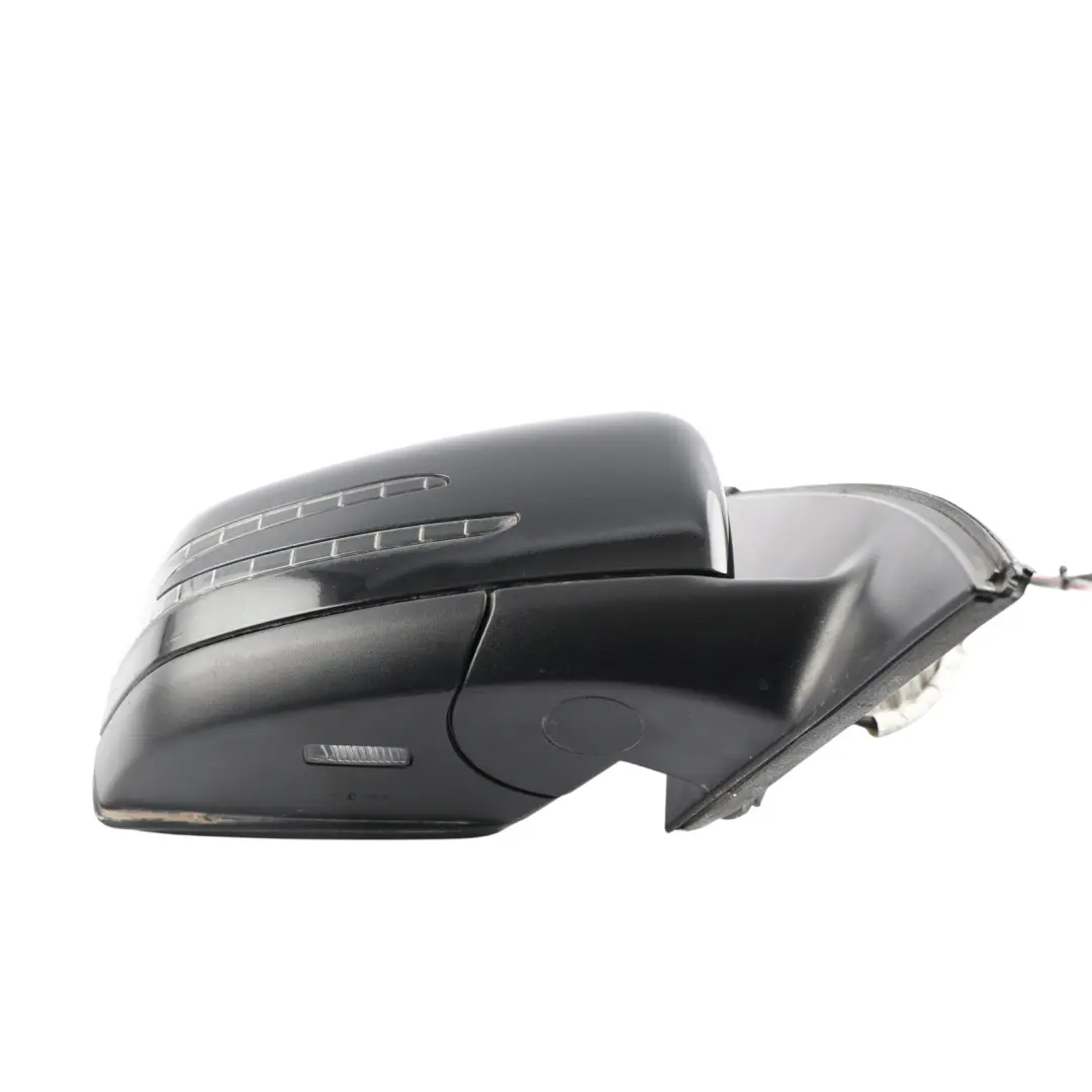Mercedes ML W166 Wing Mirror Right O/S Power Fold Auto Dim Obsidian Black - 197 - SKU RHD-A1668100001-OB2 - Part number A1668100001