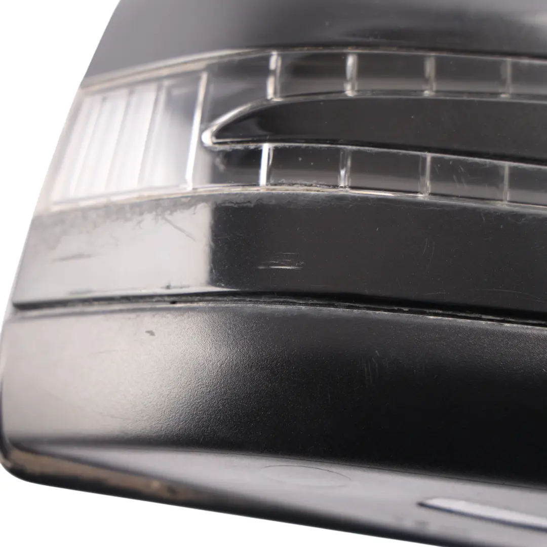 Mercedes ML W166 Wing Mirror Right O/S Power Fold Auto Dim Obsidian Black - 197 - SKU RHD-A1668100001-OB2 - Part number A1668100001