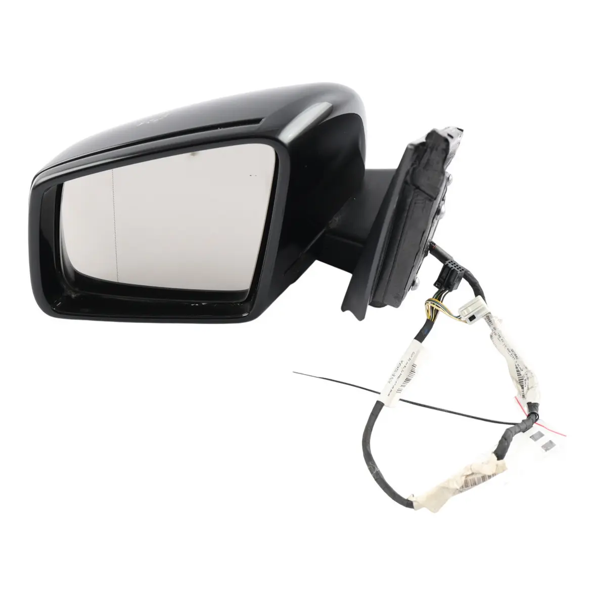 Mercedes ML W166 Wing Mirror Left N/S Power Fold Auto Dim Obsidian Black - 197