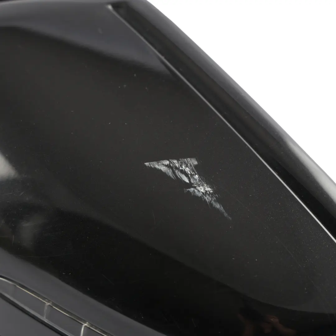 Mercedes ML W166 Wing Mirror Left N/S Power Fold Auto Dim Obsidian Black - 197 - SKU RHD-A1668108500-OB1 - Part number A1668108500