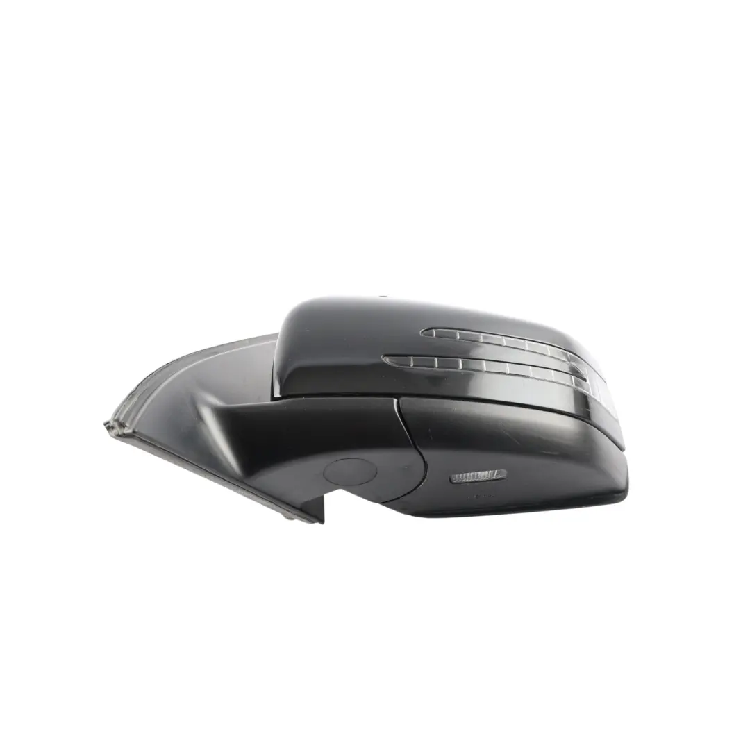 Mercedes ML W166 Wing Mirror Left N/S Power Fold Auto Dim Obsidian Black - 197 - SKU RHD-A1668108500-OB1 - Part number A1668108500
