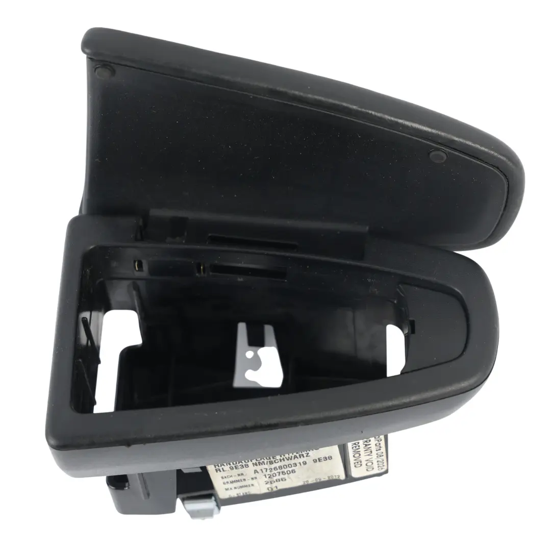 Mercedes R172 Center Console Armrest Handrest Leather Black - SKU RHD-A1726800319 - Part number A1726800319