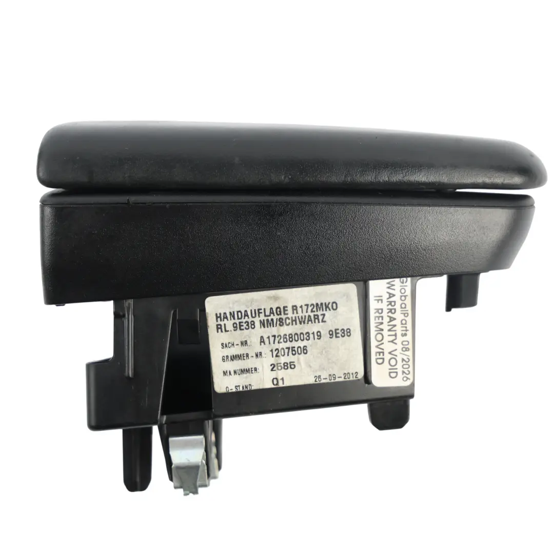 Center Console Armrest Handrest Leather Black to Mercedes R172 with Part number A1726800319 Mercedes R172 Center Console Armrest Handrest Leather Black - SKU RHD-A1726800319 - Part number A1726800319