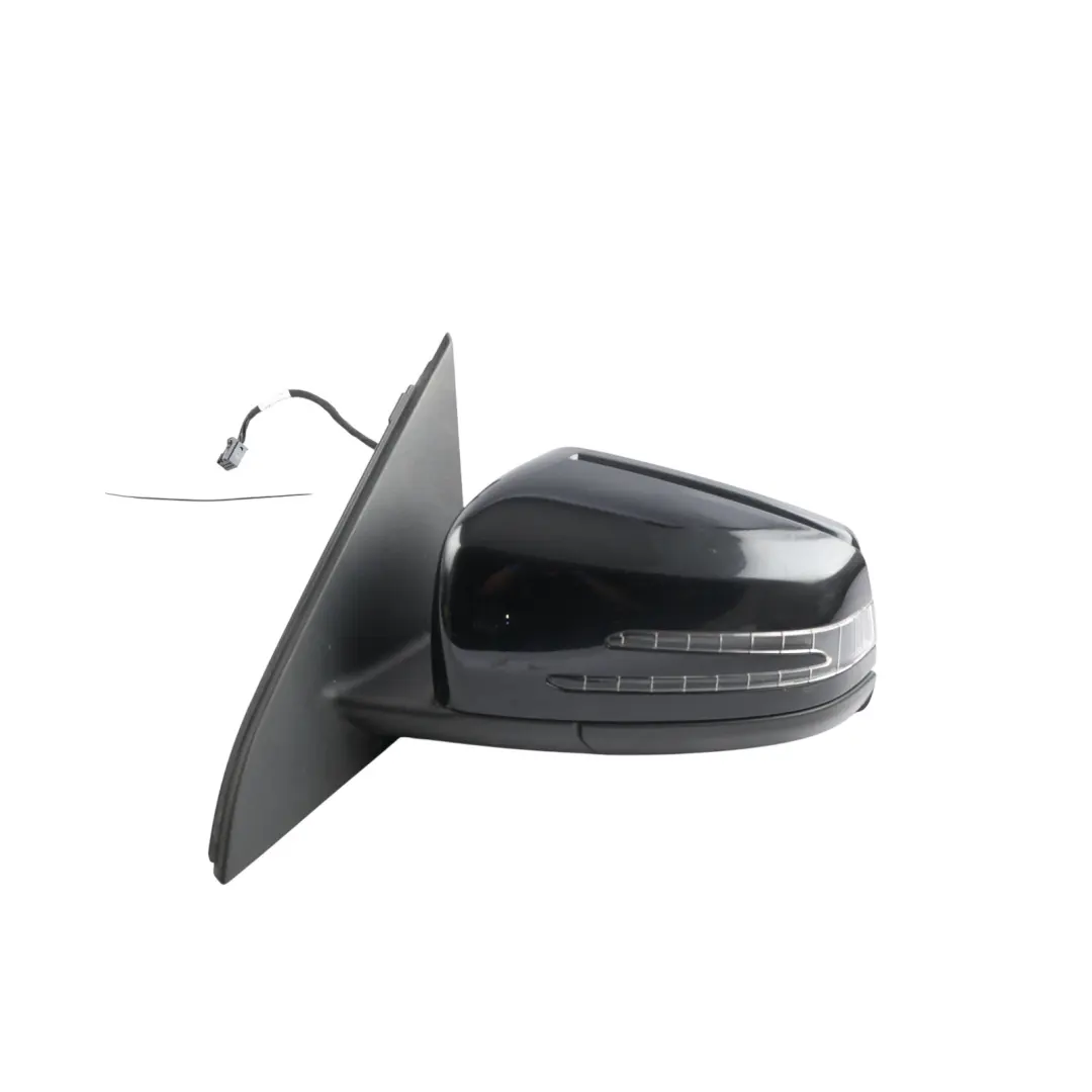 Door Wing Mirror Outside Left N/S Kosmos Black - 191 to Mercedes W176 with Part number A1768100176 Mercedes W176 Door Wing Mirror Outside Left N/S Kosmos Black - 191 - SKU RHD-A1768100176-KB2 - Part number A1768100176