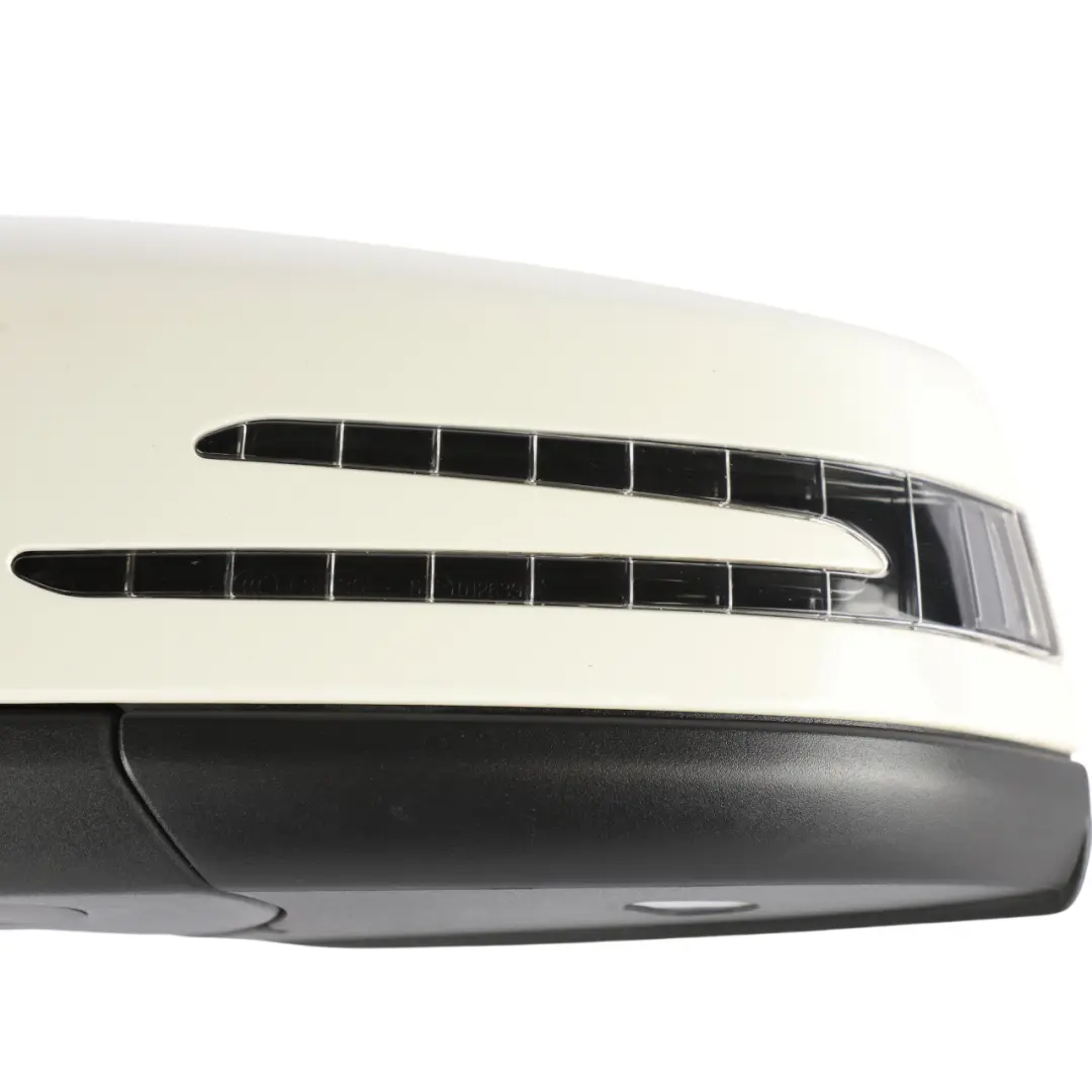 Door Wing Mirror Left N/S Power Fold Calcite White - 650 to Mercedes W176 with Part number A1768100376 Mercedes W176 Door Wing Mirror Left N/S Power Fold Calcite White - 650 - SKU RHD-A1768100376-CW - Part number A1768100376