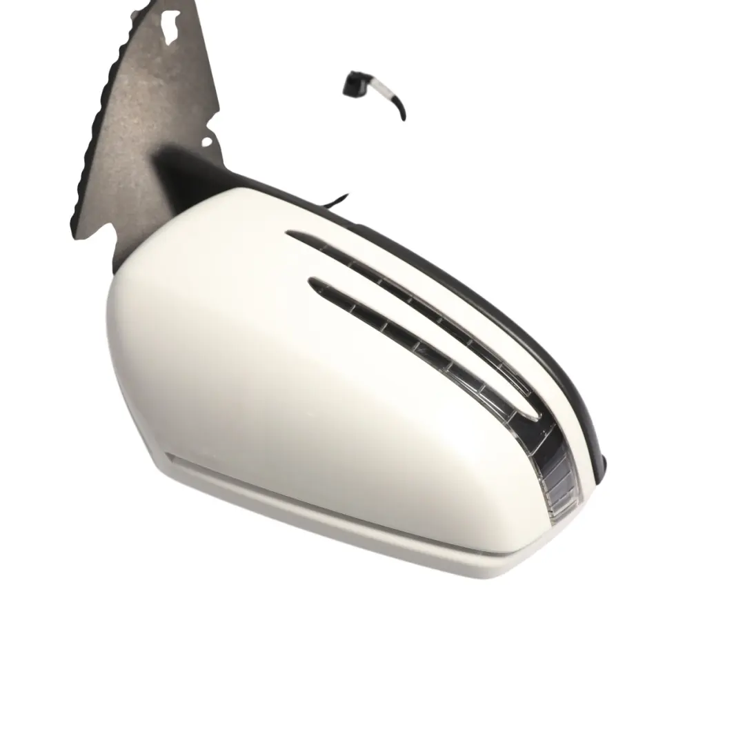 Door Wing Mirror Power Fold Right O/S Calcite White - 650 to Mercedes W176 with Part number A1768100476 Mercedes W176 Door Wing Mirror Power Fold Right O/S Calcite White - 650 - SKU RHD-A1768100476-CW - Part number A1768100476