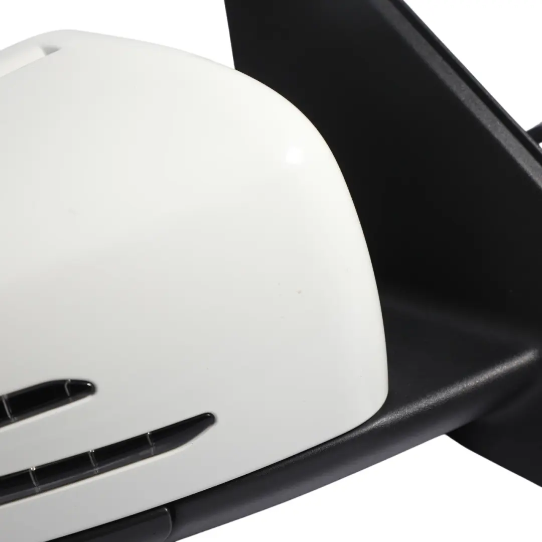 Door Wing Mirror Power Fold Right O/S Calcite White - 650 to Mercedes W176 with Part number A1768100476 Mercedes W176 Door Wing Mirror Power Fold Right O/S Calcite White - 650 - SKU RHD-A1768100476-CW - Part number A1768100476